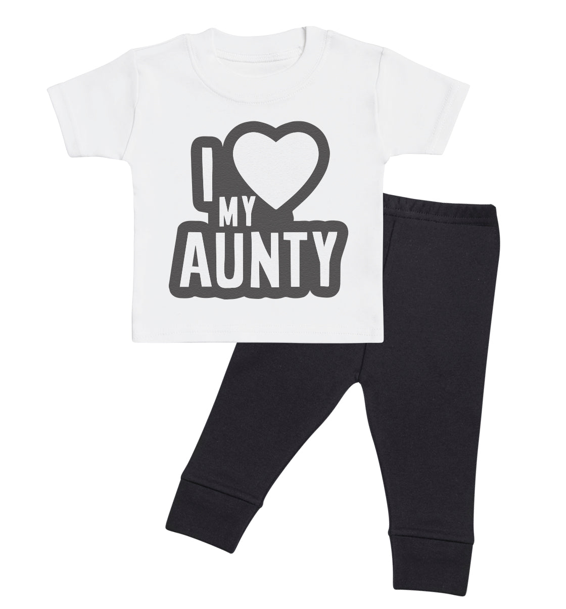 Pick A Family Name - I Heart My Mummy, Auntie, Grandad and more - Baby Outfit Set