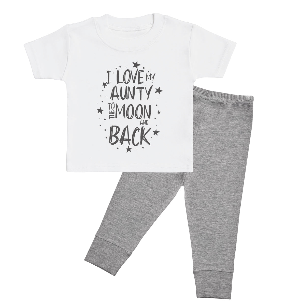 Pick A Family Name - Mummy, Auntie, Grandad and more Moon & Back - Baby Outfit Set