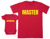 Master & Apprentice - Matching Set - Baby Bodysuit & Dad / Mum T-Shirt - (Sold Separately)