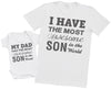 Most Awesome Son - Mens T Shirt & Baby Bodysuit - (Sold Separately)